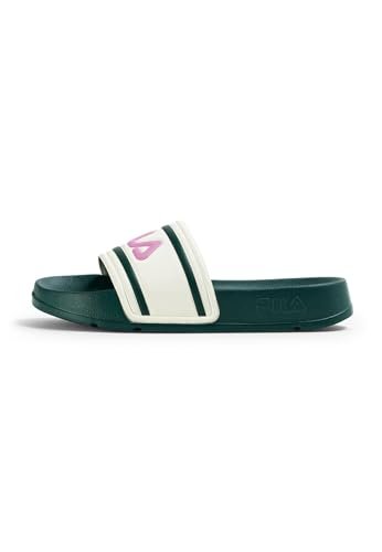 FILA Morro Bay Pantofle dziecięce sandały wsuwane, Posy Green Prism Pink, 13 UK dziecko, Posy Zielony Pryzmat Różowy, 13 UK Child