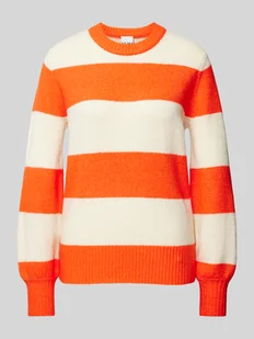 Sweter z dzianiny z raglanowymi rękawami model ‘EDEN’ - Swetry damskie - miniaturka - grafika 1