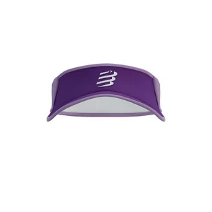 COMPRESSPORT Daszek biegowy VISOR ULTRALIGHT lilac/white - Czapki i chusty sportowe damskie - miniaturka - grafika 2