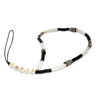 Guess zawieszka do telefonu czarno-biały/black-white Heishi Beads - Pozostałe akcesoria do telefonów - miniaturka - grafika 1