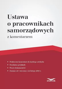 Ustawa o pracownikach samorządowych z komentarzem - E-booki - prawo - miniaturka - grafika 1