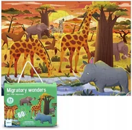 Puzzle - UROCZE PUZZLE DLA DZIECI ZWIERZĘTA 60 ELEM. KOLOROWE PUDEŁKO Z UCHWYTEM 3+ - miniaturka - grafika 1