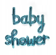Baby shower i roczek - BALONY NAPIS BABY SHOWER BOY CHŁOPIEC NIEBIESKIE - miniaturka - grafika 1
