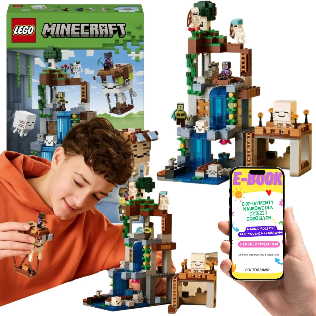 LEGO MINECRAFT Stacja Ghasta dla dziecka 9 10 11 lat 21597 LEGO PREZENT DLA SYNA CÓRKI WNUKA WNUCZKI 754 el.