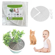 Zabezpieczenia dla dzieci - Osłona zabezpieczenie doniczki regulowana 12-52cm - miniaturka - grafika 1