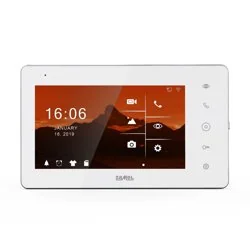 Zamel Wideomonitor 7 calowy IPS HD z dotykowym ekranem oraz bramką WiFi biały VP-809WHDWIFI ENT10000472 ENT10000472 - Wideodomofony - miniaturka - grafika 1