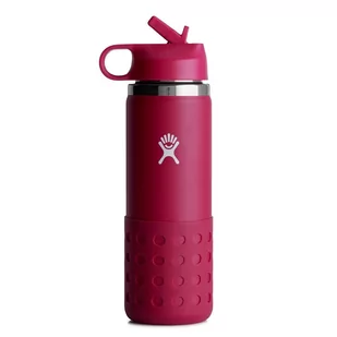 Hydro Flask Butelka Dziecięca Kids Wide Mouth Straw Lid & Boot 591 Ml Snapper - Butelki dla niemowląt - miniaturka - grafika 1