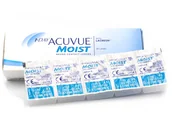 Soczewki kontaktowe - Johnson & Johnson 1-Day Acuvue Moist 90 szt. Soczewki jednodniowe (-2.50 dpt & BC 8.5), z ochroną UV - miniaturka - grafika 1