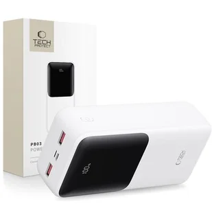 Powerbank TECH-PROTECT PB03 30000 mAh 22.5W Biały - Powerbanki - miniaturka - grafika 1