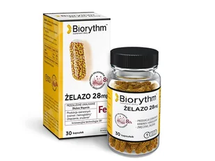 Biorythm Żelazo 28 mg 30 Kapsułek - Serce i układ krążenia - miniaturka - grafika 1