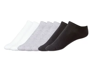 esmara® Stopki damskie z bawełną organiczną, 7 par (Biały/szary/czarny, 35-38) - Skarpetki damskie - miniaturka - grafika 1