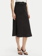 Spódnice - Rinascimento Spódnica z imitacji skóry CFC0127915003 Czarny Regular Fit - miniaturka - grafika 1