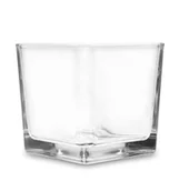 Wazony i flakony - Pigmejka Wazon dekoracyjny kwadrat, szklany, 10x10x10 cm - miniaturka - grafika 1