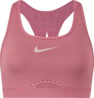 Bielizna sportowa damska - Stanik damski Nike Swoosh Bra różowy DD0428 667 S A-C - miniaturka - grafika 1