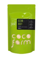 Zdrowa żywność - Coco Farm Sezam Biały Surowy, Orientalny Eliksir Młodości 250G - miniaturka - grafika 1