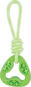 Zabawki dla psów - Zolux Zabawka Tpr Samba trójkątna ze sznurem 26 cm - miniaturka - grafika 1