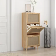 Szafki na buty - Lumarko Szafka na buty, brązowa, 52x25x115 cm, materiał drewnopochodny - miniaturka - grafika 1