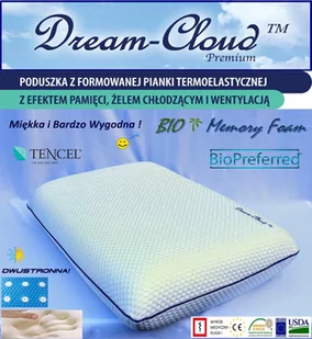 Dream-Cloud Poduszka Dream-Cloud Premium Chłodząca-Wentylowana 55x35x11cm DCCVM3 - Poduszki - miniaturka - grafika 1