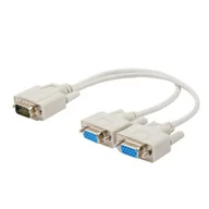 Kable - ELMAK Kabel Rozdzielacz VGA na 2 porty SAVIO CL-66 - miniaturka - grafika 1