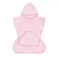 Okrycia kąpielowe dla dzieci - Okrycie z kapturem BOCIOLAND różowe - miniaturka - grafika 1
