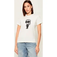 Koszulki i topy damskie - Karl Lagerfeld T-shirt IKON SKETCH Regular Fit - miniaturka - grafika 1