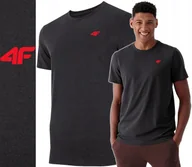 Koszulki męskie - Koszulka Męska 4f T-shirt Bawełniany Podkoszulek Sportowy Co Dzień 1887 M - miniaturka - grafika 1