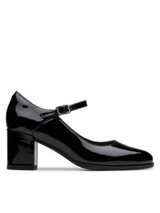 Clarks Półbuty Freva 55 Strap 26181337 Czarny - Półbuty damskie - miniaturka - grafika 1