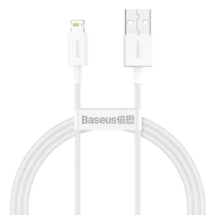 Baseus Superior Series USB do Lightning, 2.4A, 1m biały - Kable USB - miniaturka - grafika 1