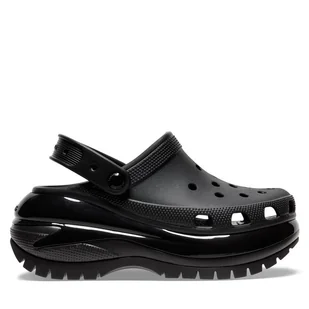 Klapki Crocs Classic Mega Crush Clog 207988 Czarny - Klapki i japonki damskie - miniaturka - grafika 1
