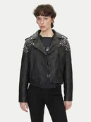 Kurtki damskie - Pepe Jeans Kurtka skórzana Fantasy PL402523 Czarny Regular Fit - miniaturka - grafika 1