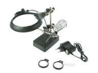 Mikroskopy i lupy - LUPA z LED DO LUTOWANIA 5x 8x TRZECIA RĘKA 5183 - miniaturka - grafika 1