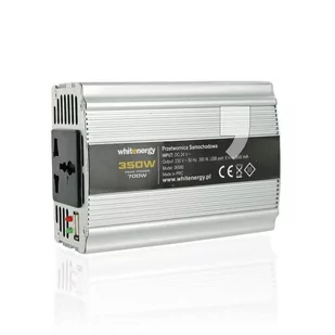 4World PRZETWORNICA SAMOCHODOWA DC 24V-AC 230V 350W Z USB 06580 ZAS4WOPRZ0014 - Przetwornice samochodowe - miniaturka - grafika 1