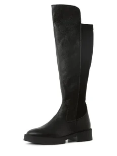 Steve Madden Kozaki Kobiety skóra czarny jednolity, 39 - Kozaki damskie - miniaturka - grafika 1