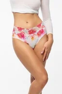 Majtki damskie - Figi damskie bezszwowe klasyczne z koronkowym pasem Peony Hipster Julimex - miniaturka - grafika 1