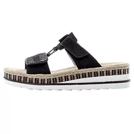 Sandały damskie - Rieker Sandały damskie V7947, Czarny 00, 41 EU - miniaturka - grafika 1