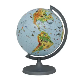 Globus zoologiczny w kartonie 22cm w.czeska - Globusy - miniaturka - grafika 1