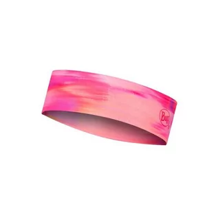 Apaszki i szaliki męskie - BUFF Opaska na głowę COOLNET SLIM  HEADBAND Sish Pink Fluor - grafika 1