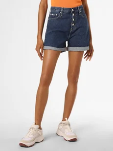 Calvin Klein Jeans - Damskie spodenki jeansowe, niebieski - Spodnie sportowe damskie - miniaturka - grafika 1