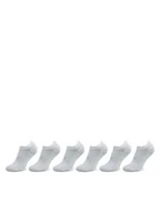 Skarpetki męskie - Under Armour Zestaw 6 par stopek unisex Ua Essential No Show 6Pk 1382611-100 Biały - miniaturka - grafika 1