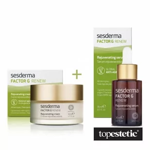 Sesderma Factor G ZESTAW Regenerujący krem przeciwstarzeniowy + Serum z pęcherzykami lipidowymi 50 ml, 30 ml - Zestawy kosmetyków damskich - miniaturka - grafika 1