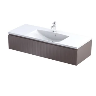 Szafka łazienkowa pod umywalkę Oristo Brylant 120 cm brązowy mat OR36-SD1S-120-21R - Szafki łazienkowe - miniaturka - grafika 1