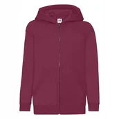 Bluzy dla dziewczynek - Bluza Dziecięca Z Kapturem Rozpinana Burgundowy r. 12-13(152) - miniaturka - grafika 1