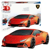 Puzzle - Ravensburger Puzzle 3D Pojazd Lamborghini Huracan EVO Model Przestrzenny Samochód Czerwony 156 El. 8+ - miniaturka - grafika 1