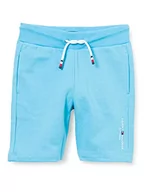 Spodenki męskie - Tommy Hilfiger Spodenki dresowe chłopięce, Błękitny morski, 80 - miniaturka - grafika 1