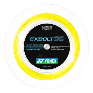 Naciąg rakiety do badmintona Yonex  Exbolt 63 Yellow (200 m) - Tenis ziemny - miniaturka - grafika 1