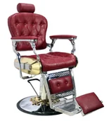 Fotele fryzjerskie - Fotel fryzjerski barberski hydrauliczny do salonu fryzjerskiego barber shop Diodor Barberking - miniaturka - grafika 1