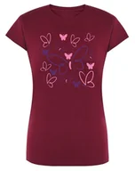 Koszulki i topy damskie - T-Shirt damski kolorowy nadruk Motyle Motylki L - miniaturka - grafika 1