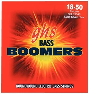 ghs GHS Bass boomers p3045 Bass Guitar Strings Piccolo 18  50 Long Scale Plus P3045 - Struny gitarowe  - miniaturka - grafika 2