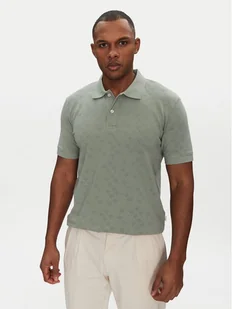 Selected Homme Polo Paul 16096767 Zielony Regular Fit - Koszulki męskie - miniaturka - grafika 1