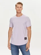 Koszulki męskie - Calvin Klein Jeans T-Shirt J30J323482 Fioletowy Regular Fit - miniaturka - grafika 1